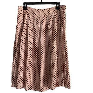 Talbots Light Pink Diamond Retro A-line Skirt With Zipper Girly Soft Girl